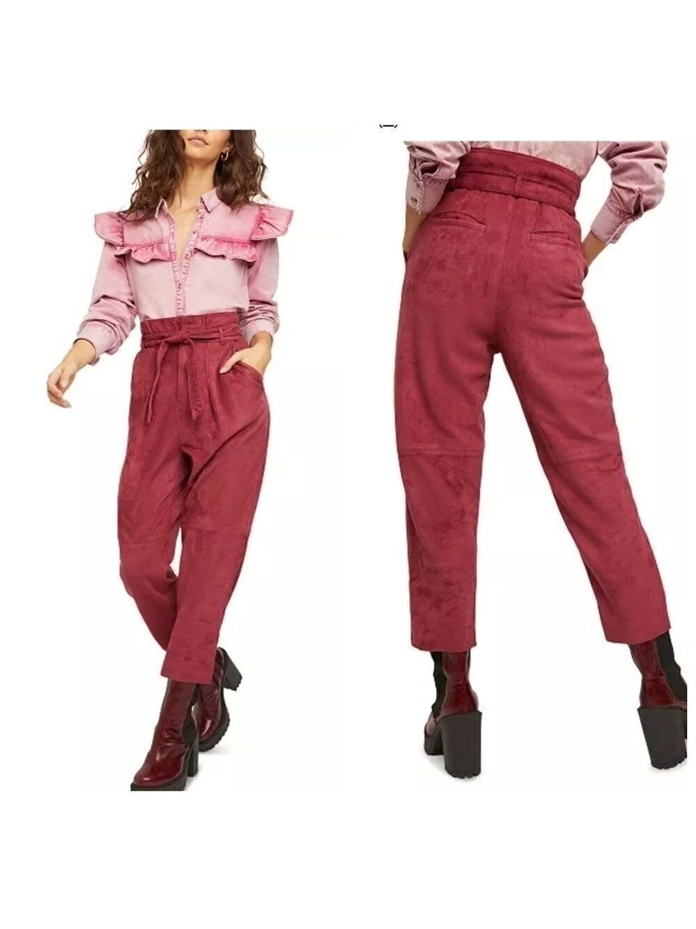 Free People Nightfall Vegan Suede Pants